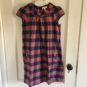 Girls flannel plaid dress
